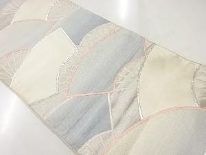 アンティーク　扇模様織出し袋帯（材料）